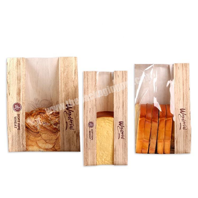 Wooden style  reusable bread bag for packing