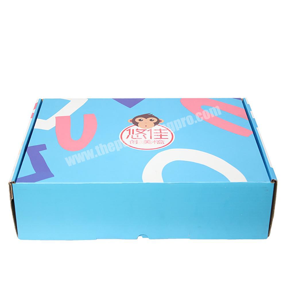 Yongjin 2020 Wholesale Custom Unique Pictures Printed Corrugated Cardboard Shoes Packaging Box
