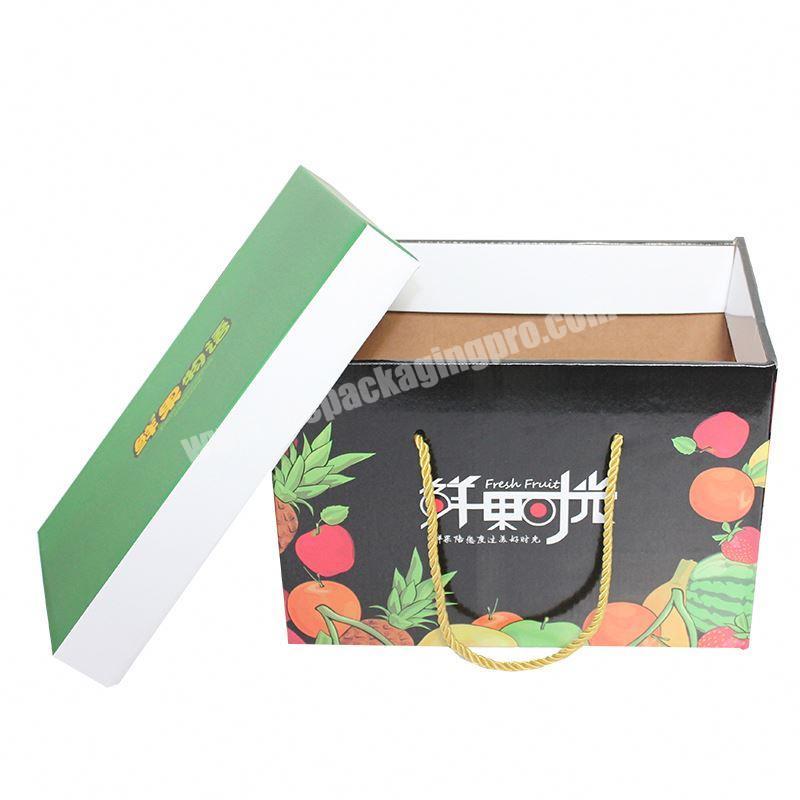 Yongjin China 4c Offset Printing Corrugated Board Pack Cardboard Cherry Fruit Packaging Box For Pineapple