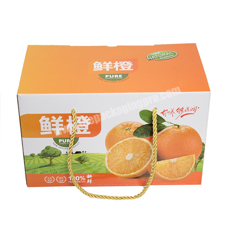 Yongjin China Custom Design Printed Corrugarted Cardboard Orange packaging Paper Box