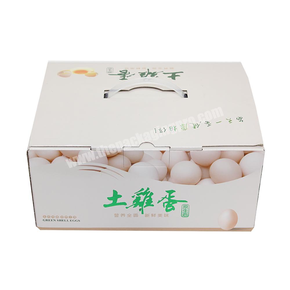 Yongjin China Custom Logo Printed Foldable Eggs Corrugated Paper Packaging Box