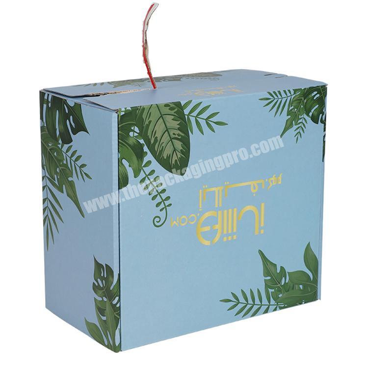 Yongjin China Environmentally friendly Recyclable paper zipper corrugated box adhesive tear strips box