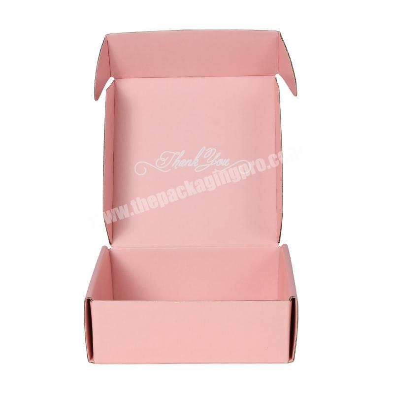 Yongjin Glossy Lamination FSC Custom Subscription Shoes Mailer Clothing Corrugated Shipping Cardboard Box With Logo