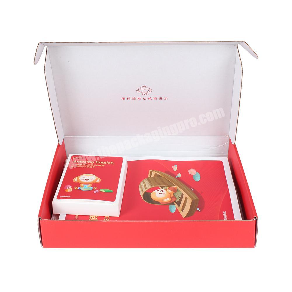 Yongjin China Factory Wholesale Customized Design Red Corrugated Paper Packaging Box With Letters