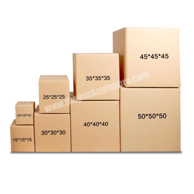 Yongjin Custom Empty Craft Kraft Paper Cardboard Carton Corrugated Printed Mailer Shipping Boxes Custom Logo