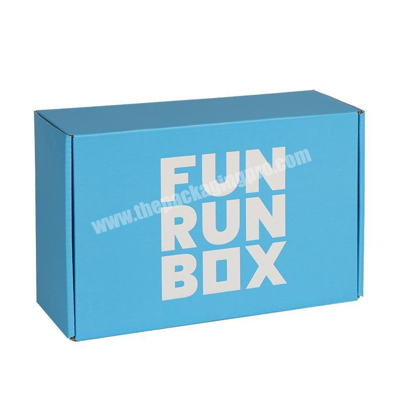 Yongjin Custom printing packaging shipping cardboard plane box E flute plain flat box foldable paper clothing box