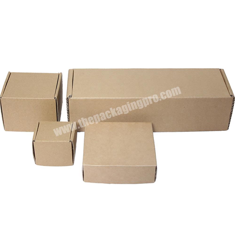 Yongjin Foldable Corrugated Square Cardboard Mailer Brown Shoe Box with Different design