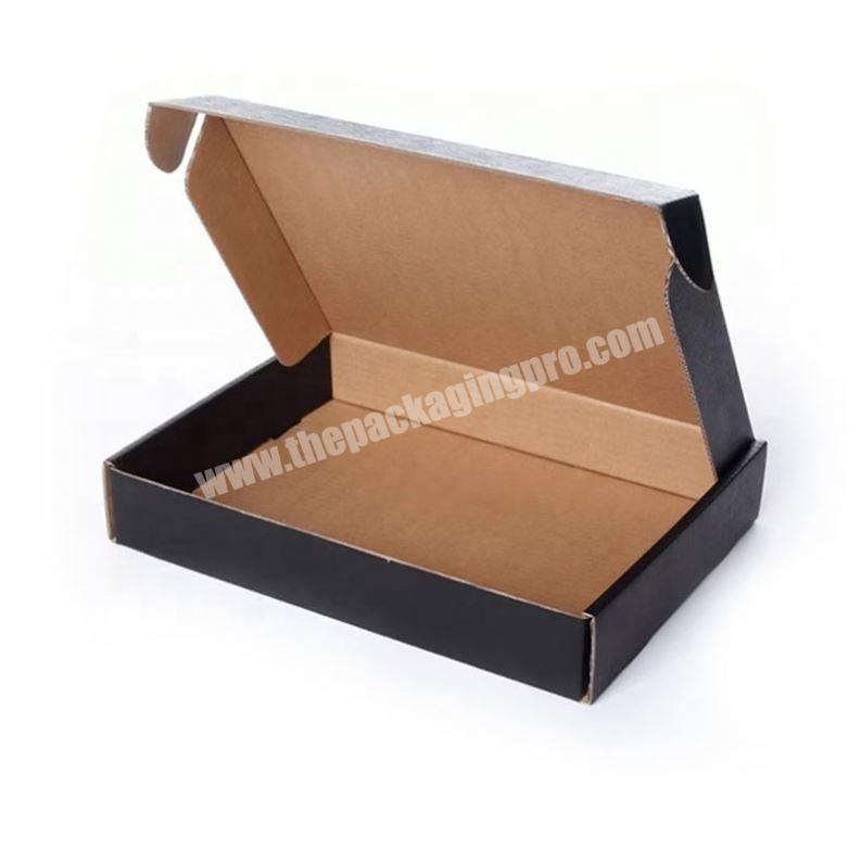 Yongjin Folding Design Shipping Packaging Kfrat Black Cardboard Mail Box For Mug