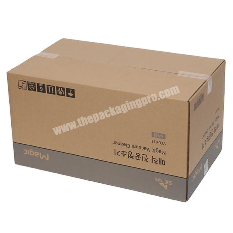Yongjin Glossy Lamination Corrugated Board Cardboard Paper Pull Out Cardboard Box With Handle
