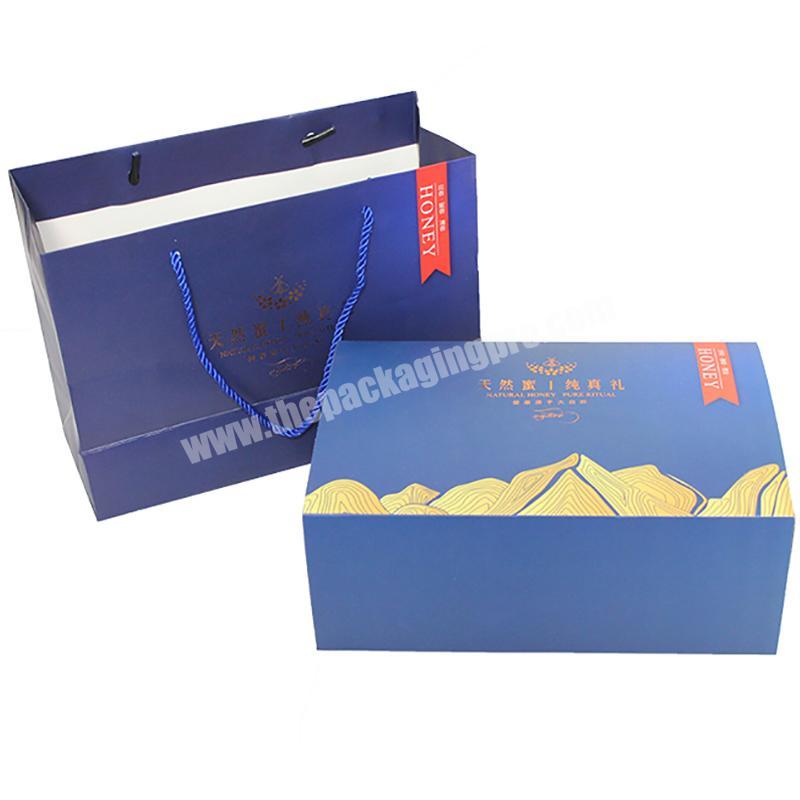 Yongjin Glossy Lamination Jiangsu Custom Logo Printed Foldable Corrugated Dried Food Paper Packaging Box