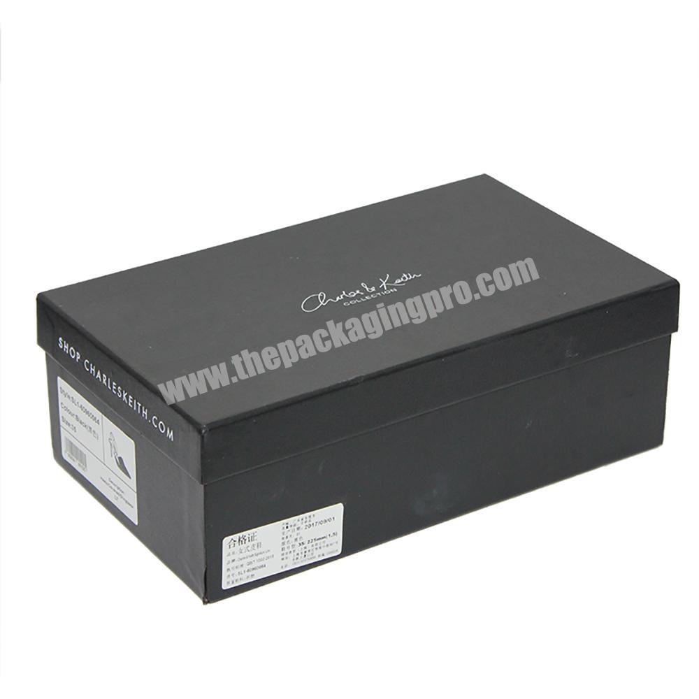 Yongjin High Quality Luxury Cardboard Custom Packaging Customized Printed Foldable Shoe Paper Box