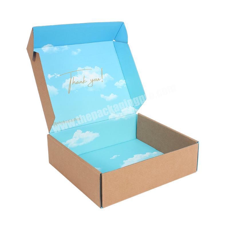 Yongjin Matte Capping or Customized Wholesale Corrugated Board Flat Packed Mailing Small Box For Shipping
