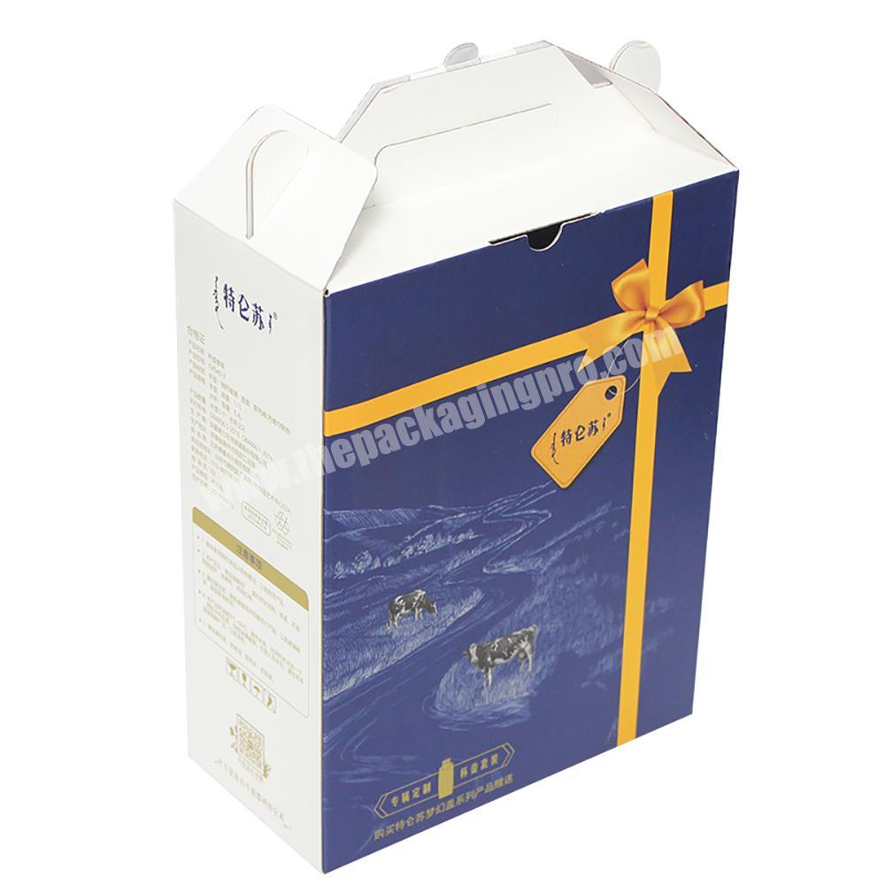 Yongjin Navy Blue Custom Print Hot Sales Moving Paper Box Corrugated Box Cardboard Wine Box