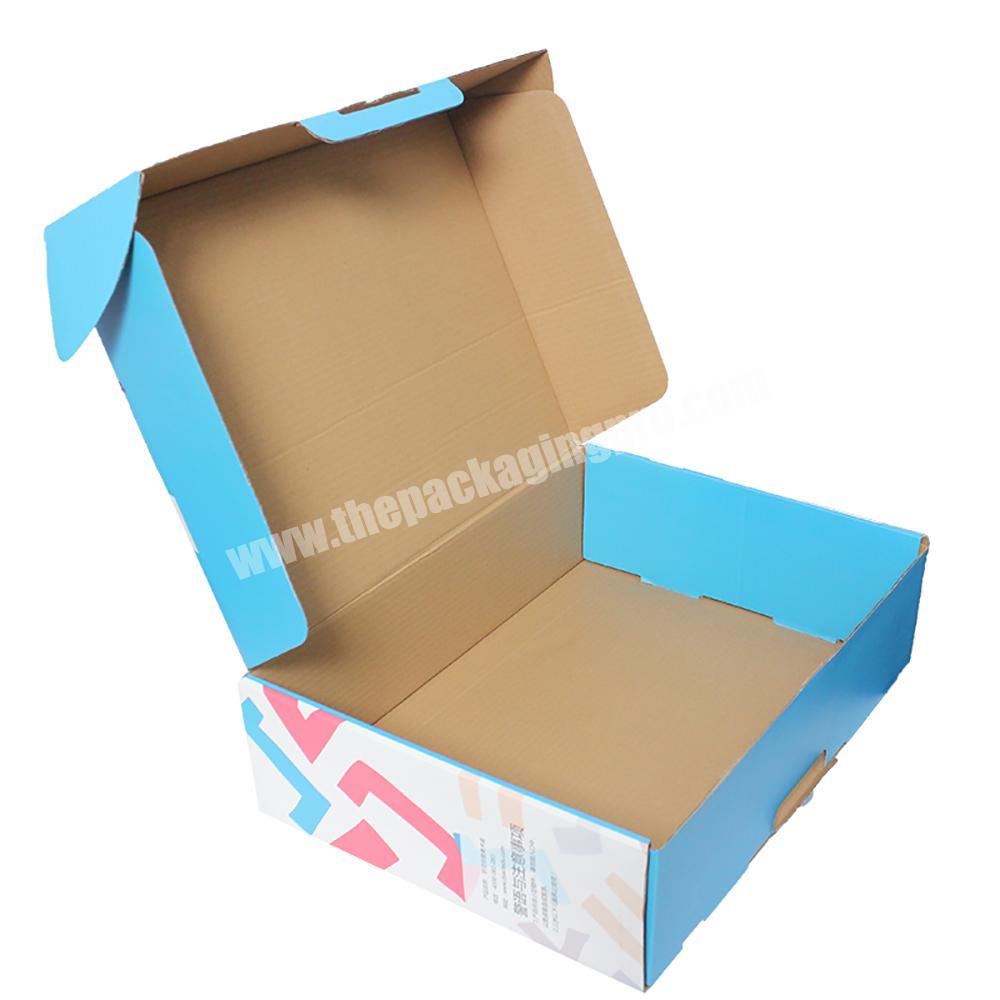 Yongjin Wholesale Custom Printed Mailer Shipping Carton Box Foldable Tuck End Postal Delivery Paper Corrugated Box