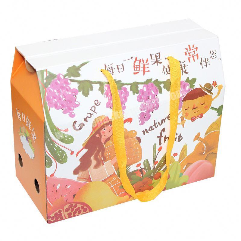 Yongjin china full color custom printing export corrugated board fruit carton box for packaging