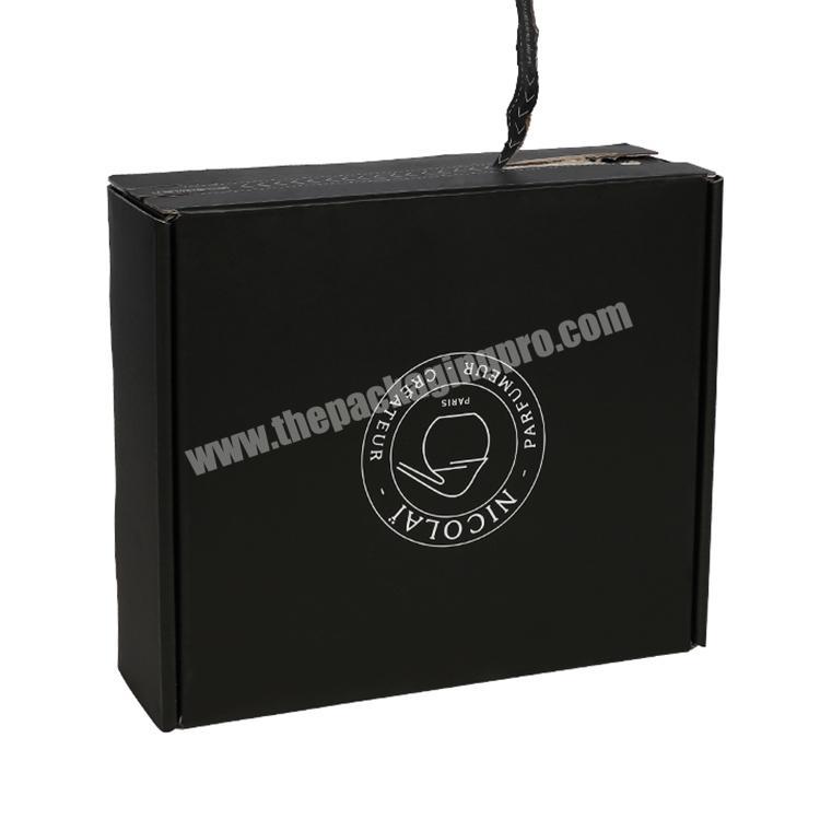 Yongjin custom e flute corrugated cardboard box tear strip self sealing mailer box with self adhesive