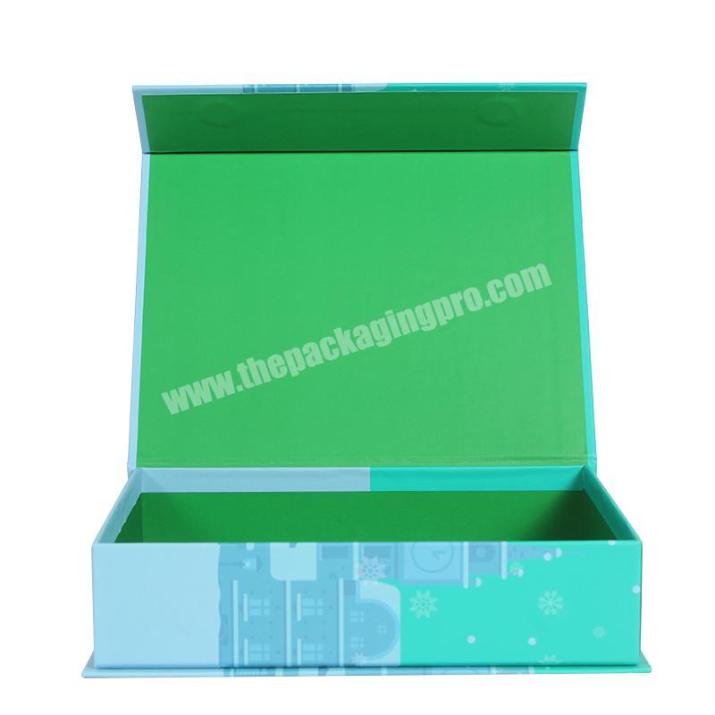 Yongjin custom logo black luxury cardboard magnetic folding packaging gift box closure with foam