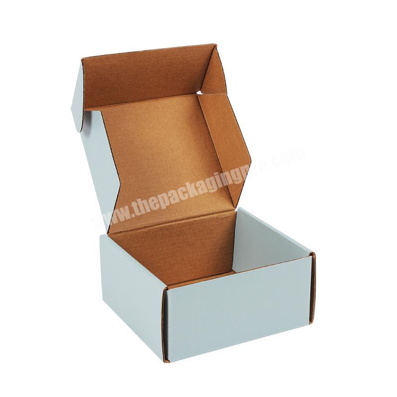 Yongjin customized logo corrugated packaging custom subscription paper small tuck top box