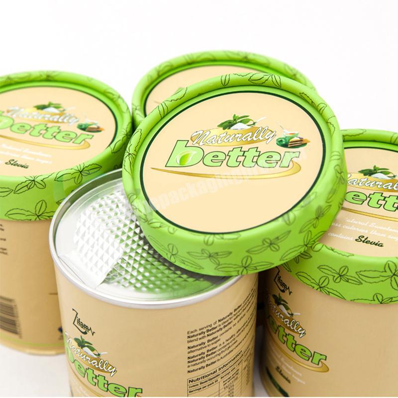 aluminum foil 100g herbal supplement powder dietary paper tube tea powder packaging