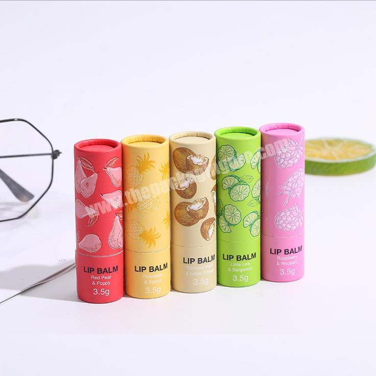 biodegradable for lipstick tube push up lip balm tube cosmetic packaging