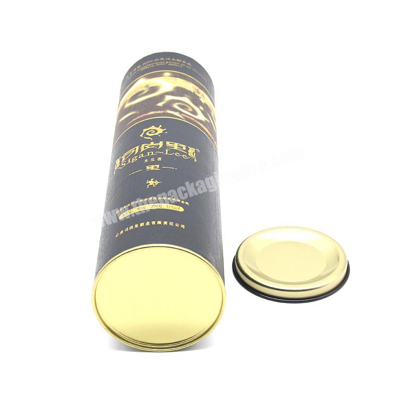 biodegradable packaging box round wine bottle paper box packaging