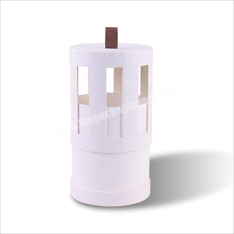 biodegradable recycled kraft paper cylinder candle packaging boxes