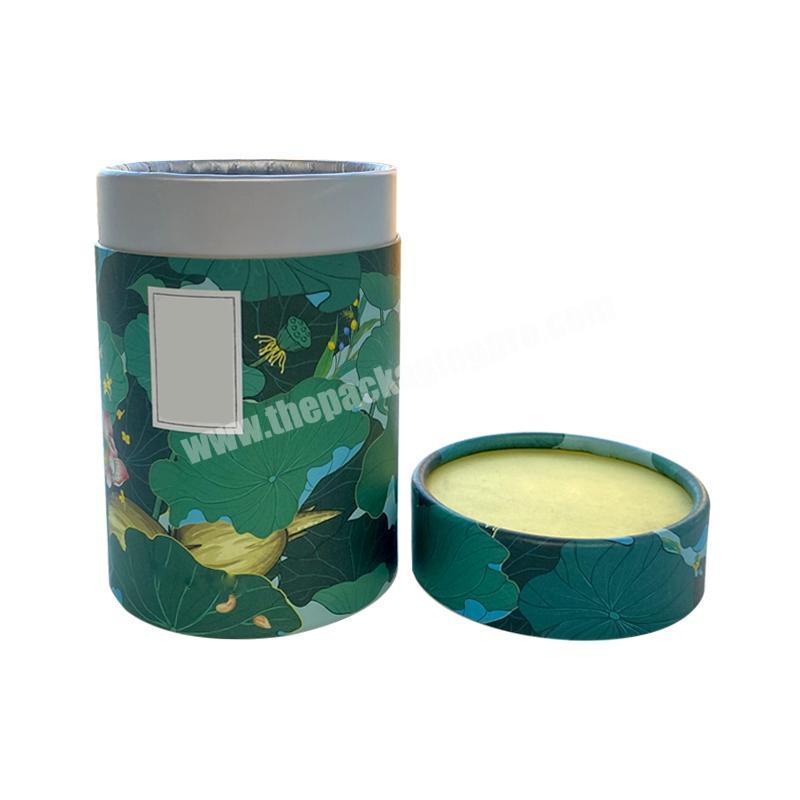 cardboard tube aluminum foil kraft paper packaging cardboard tube for custom loose leaf tea packaging