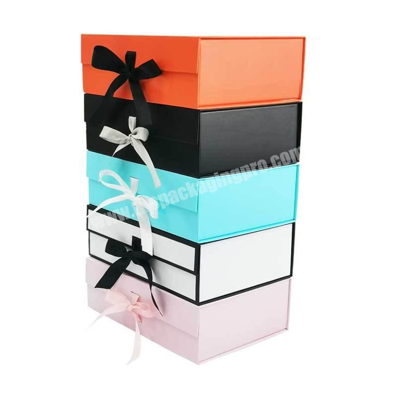 cheap price Spot Bowknot Gift Box Colorful Multicolor Flip Folding folding box storage