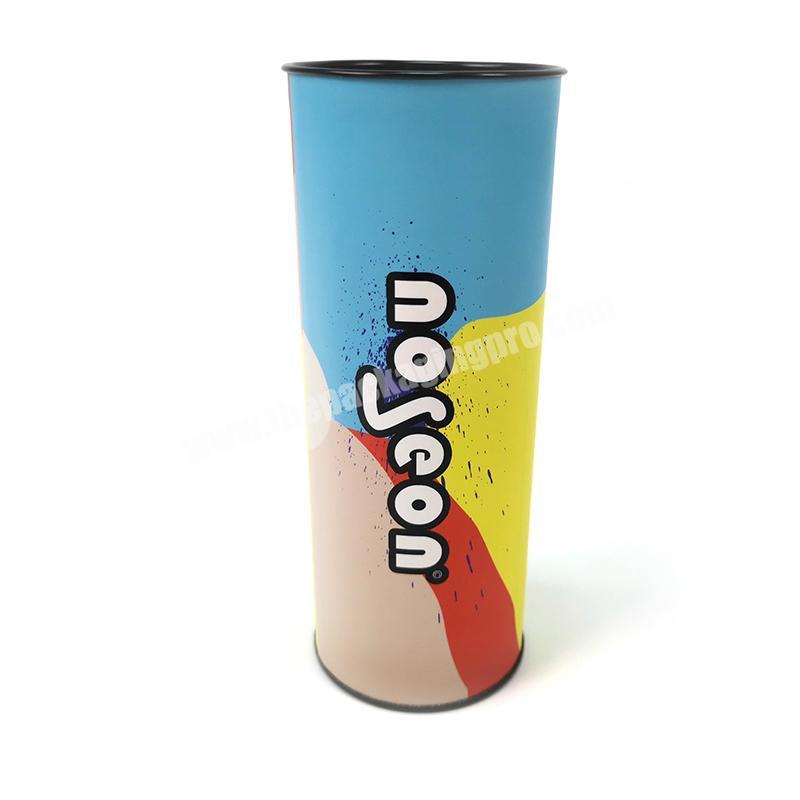 clothing paper cardboard cylinder tube box with custom design