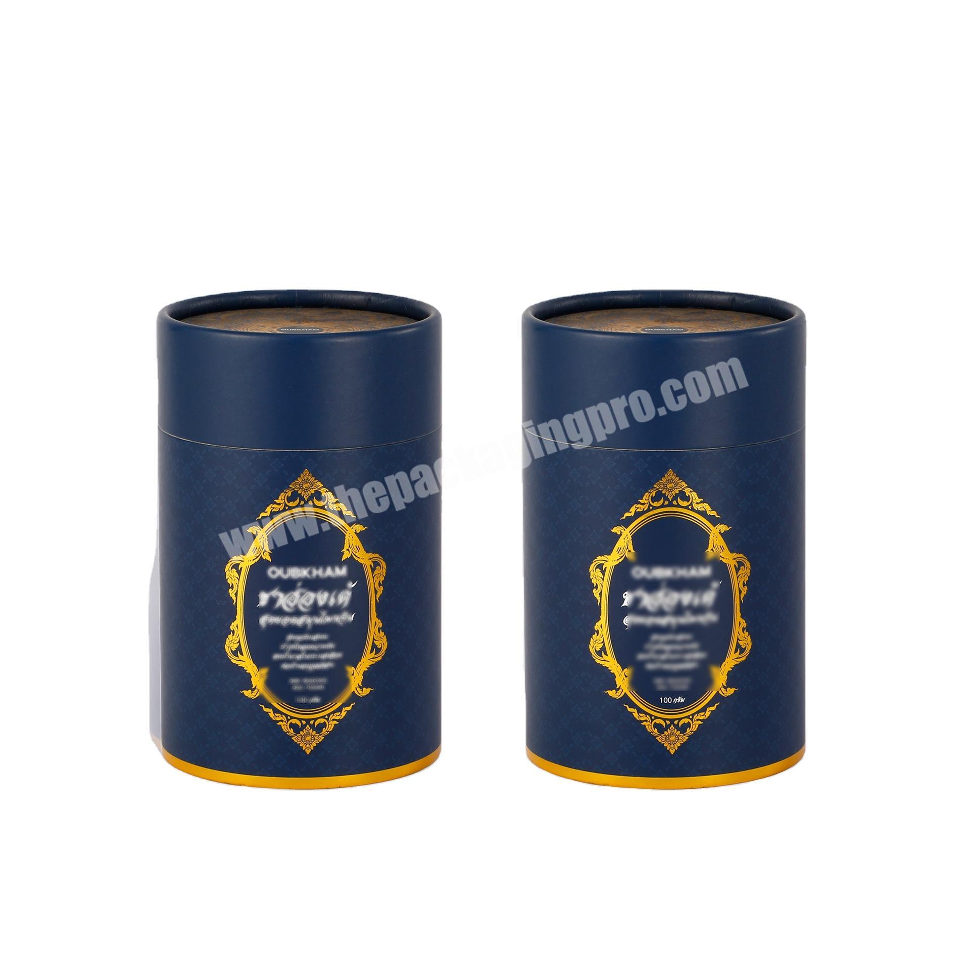coffee paper tube container eco seal kraft custom cardboard paper tube round packaging