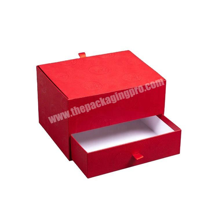 color printed paper packing drawer style shape package gift packaging cardboard box for jewelry