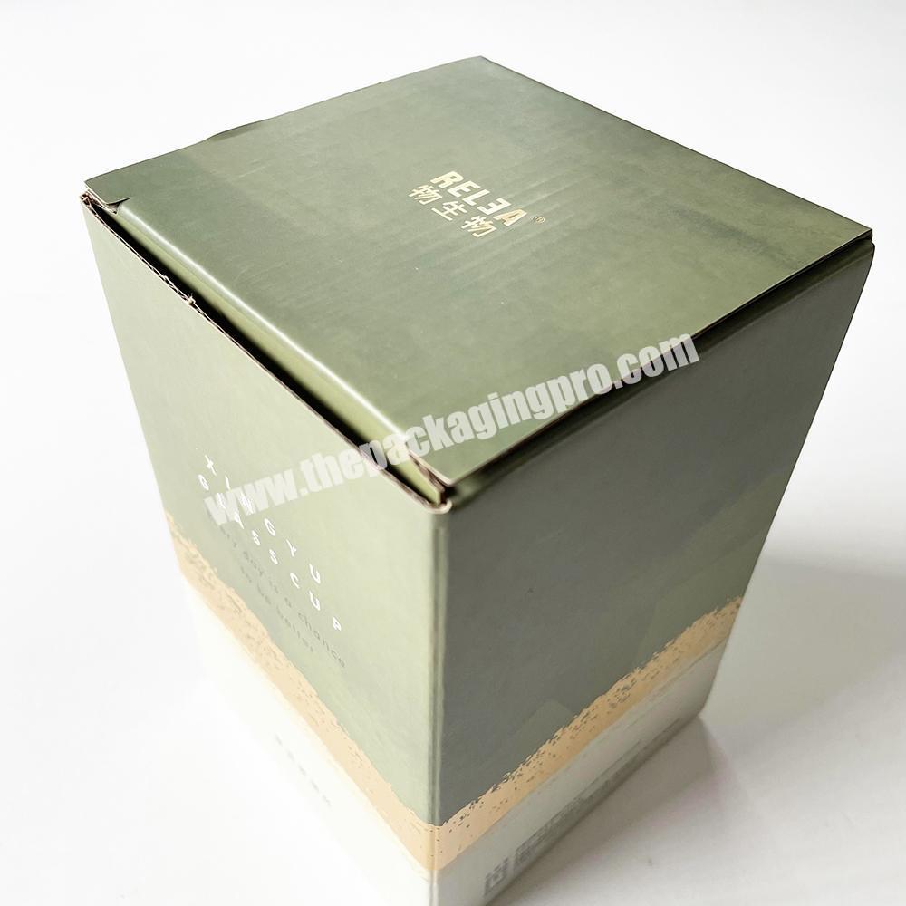 corrugated paper box custom luxury paper gift box glass cup container