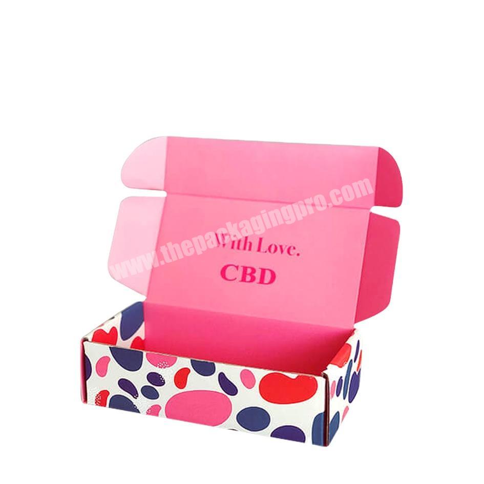 corrugated paper custom cute pattern logo printed Baby Products webshop feeding bottle shipping box