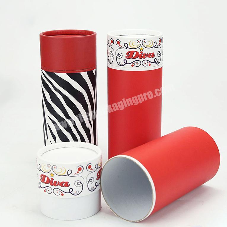 cosmetic box storage mini printing wholesale paper box red cardboard tube packaging