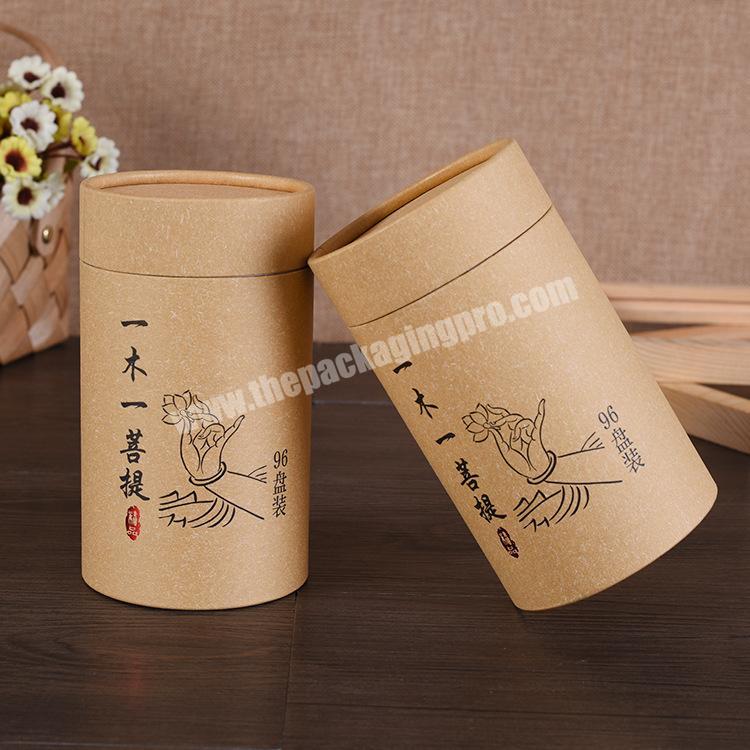 custom Tea kraft paper cylinder incense paper tube food packaging paper tube