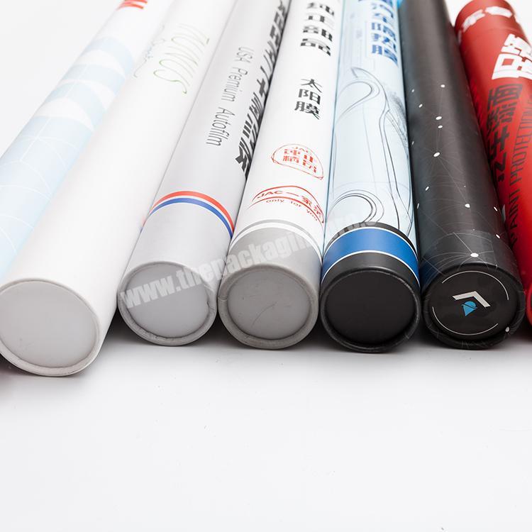 custom cardboard round cylinder packaging poster tubes with custom logo