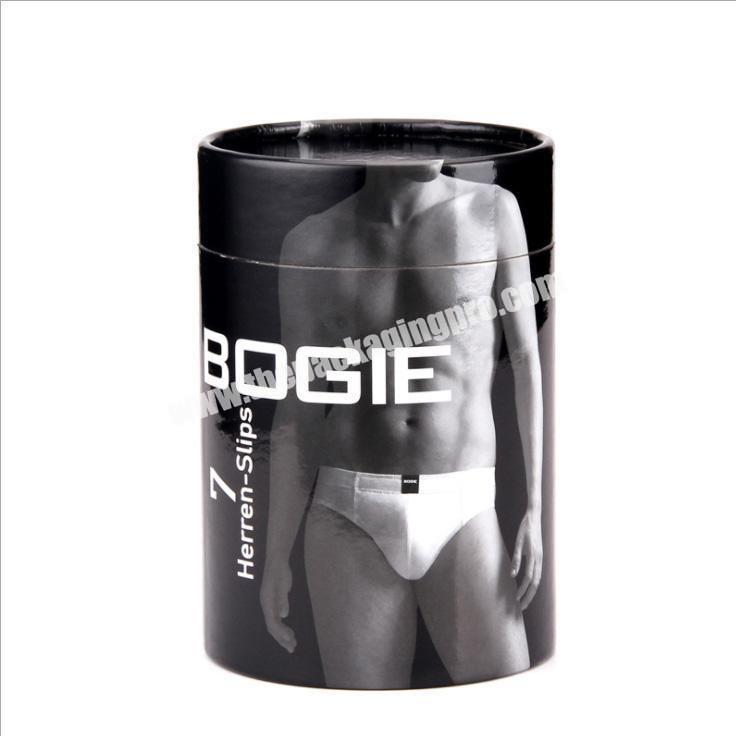 custom cardboard tshirt Panties clothing cylinder packaging