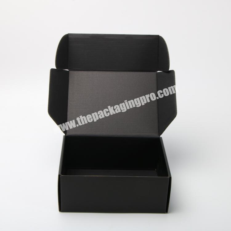 Hot selling aircraft origami packaging box personalized black corrugated packaging box
