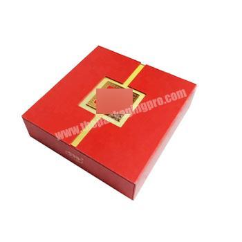 custom logo kexin red and gold exquisite Chinese new year gift packaging box