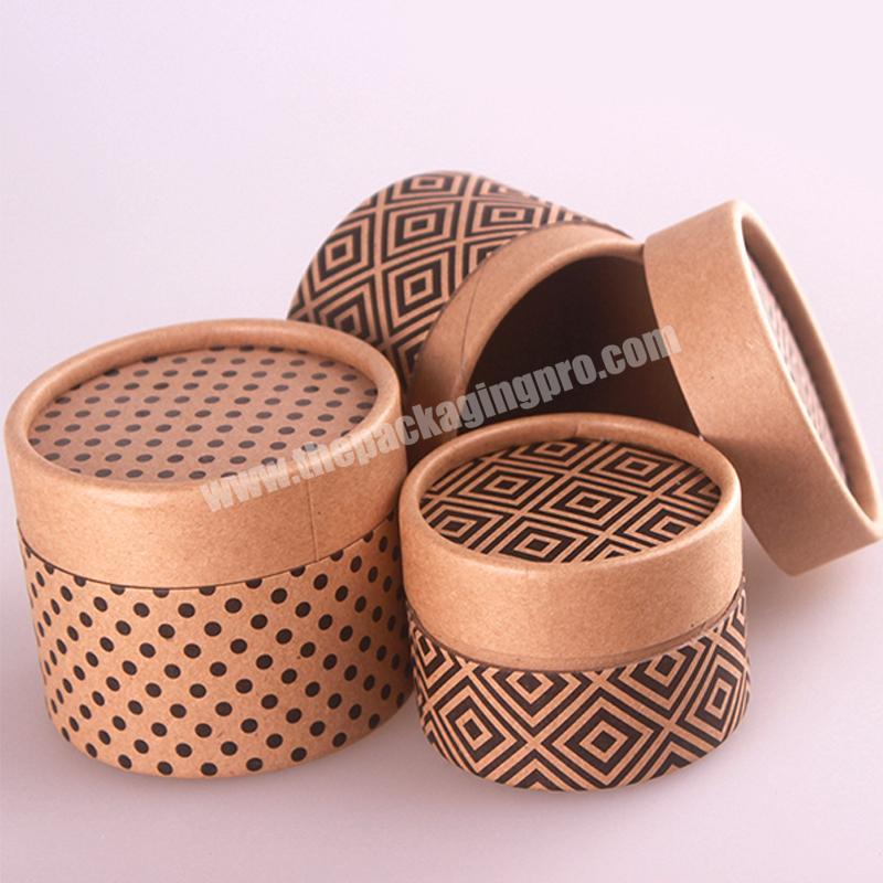 custom printed cardboard creative round kraft paper tube packaging