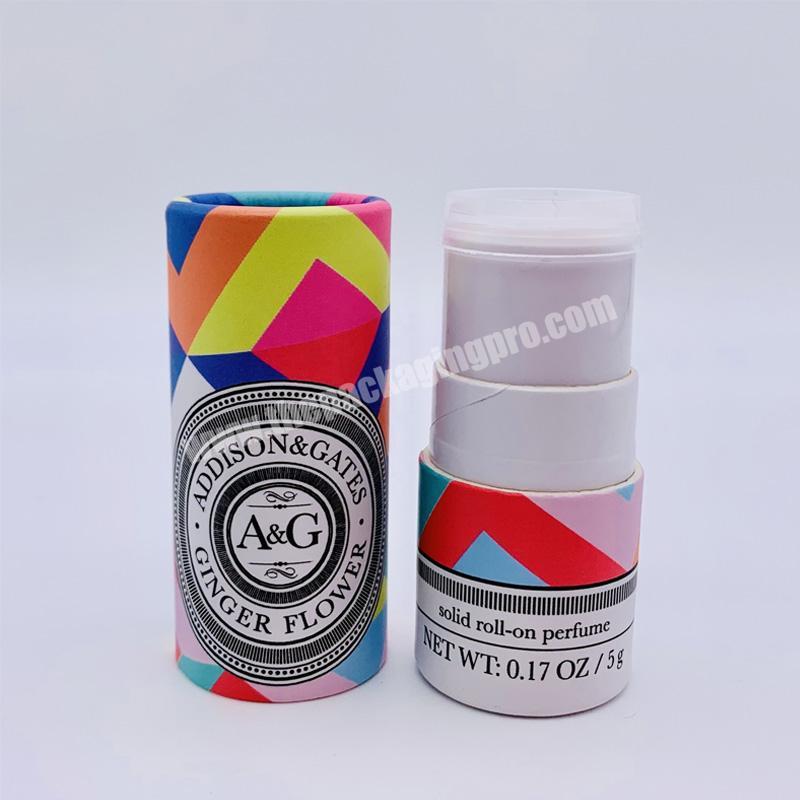 custom push up paper tubes deodorant stick packaging