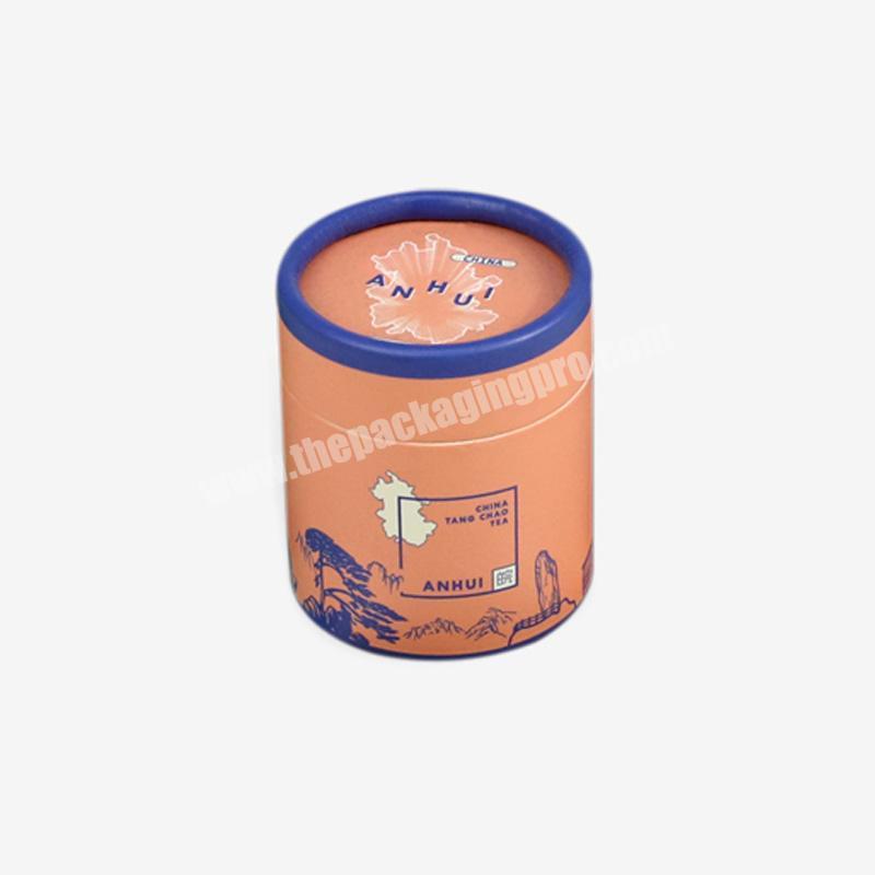 custom size and design eco friendly paper tea packaging tube
