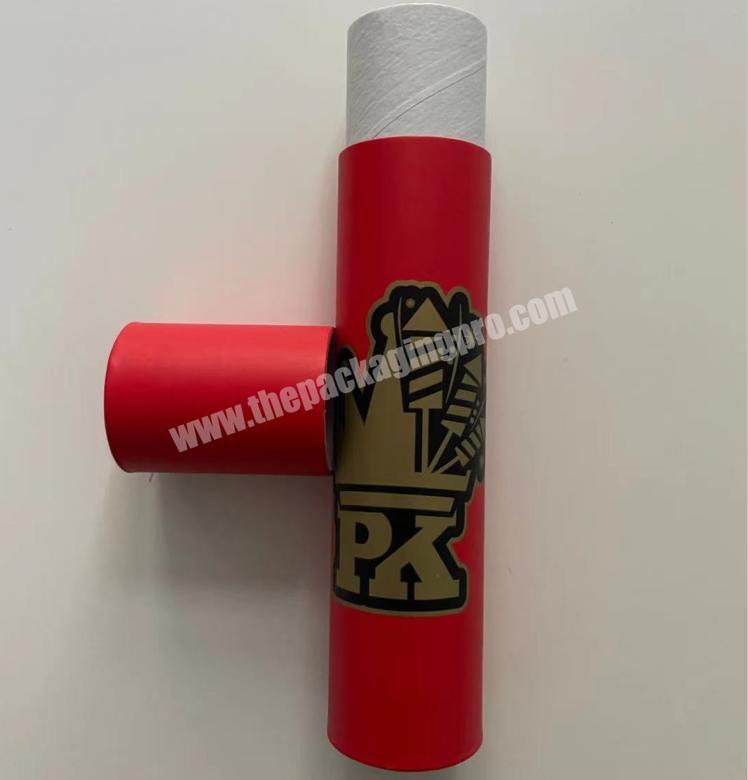 custom size printing paper tube packaging for cosmetic bottle