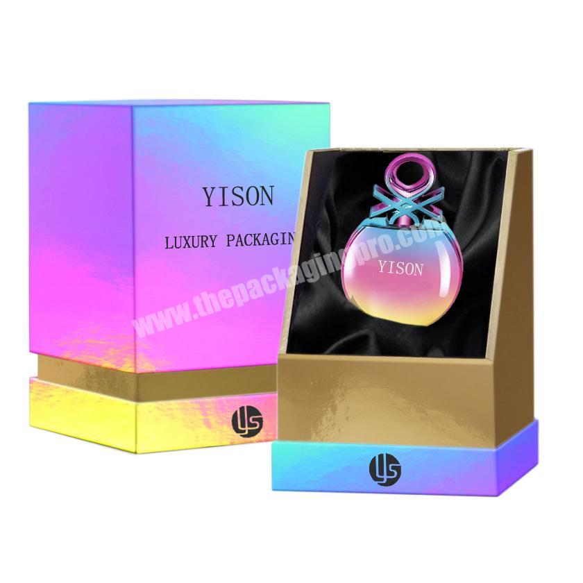 customizable Gold Holographic Vial Perfume Vial Box