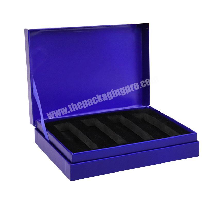 customized beautiful design cardboard packaging box magnetic closure clamshell gift box