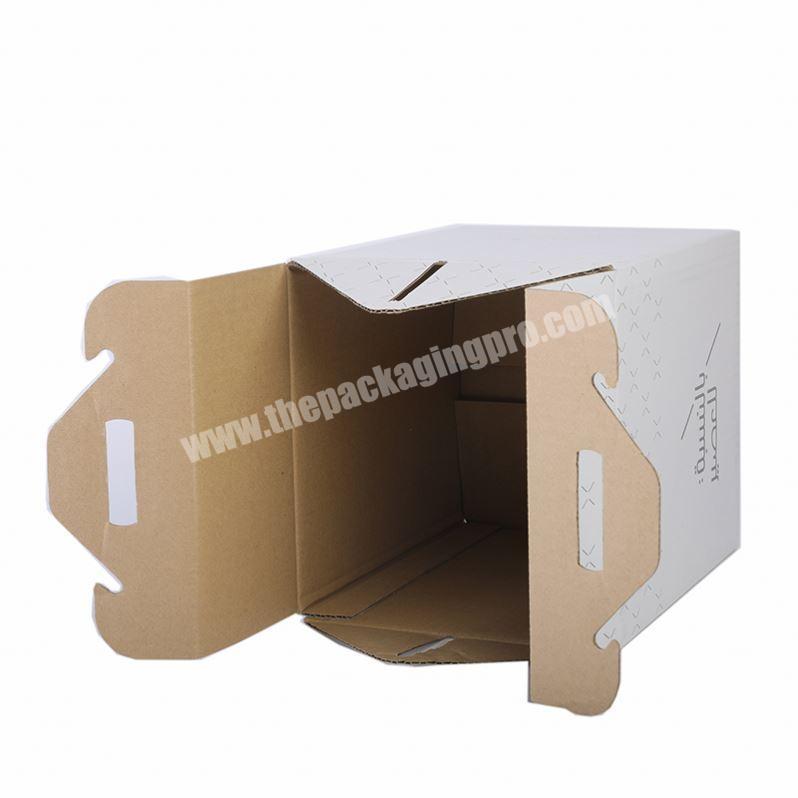 customs printing takeaway 6 boxes milk pack basket packaging box