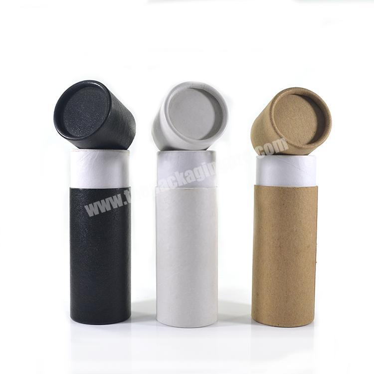 cylinder paper tube packaging gift paper boxes eco friendly black kraft paper gift box