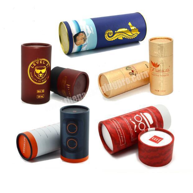 eco friendly biodegradable kraft paper tube cosmetic packaging perfume box