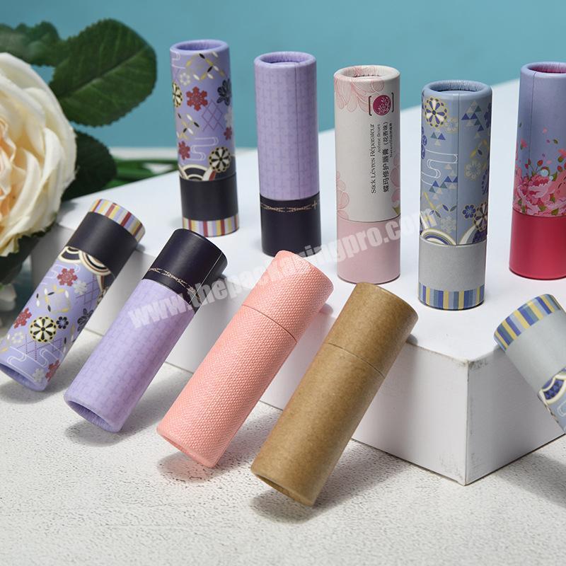 eco friendly cosmetic kraft tube packaging biodegradable packaging cosmetics lip gloss tubes