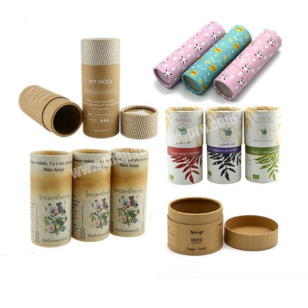 eco friendly paper tube cosmetic container paper tube box packaging